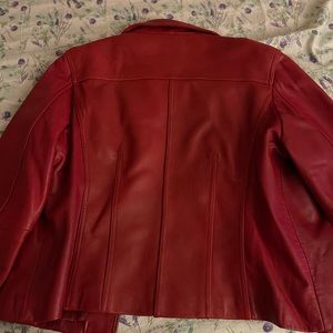 Avanti red coat leather